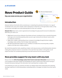 Rovo product guide