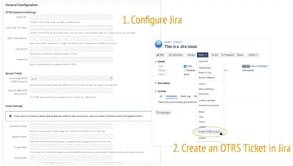 Crear un ticket OTRS en Jira