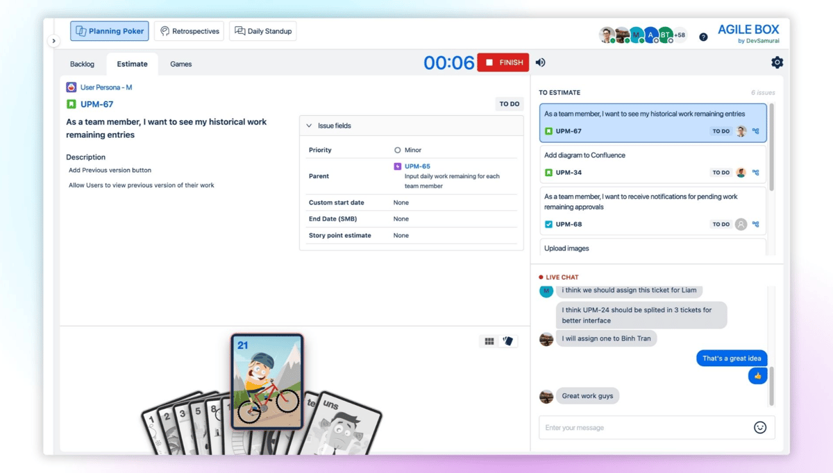 AgileBox - Scrum planning poker