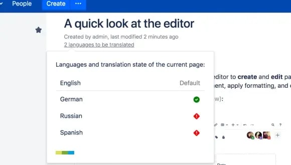 Manage multiple languages in one space