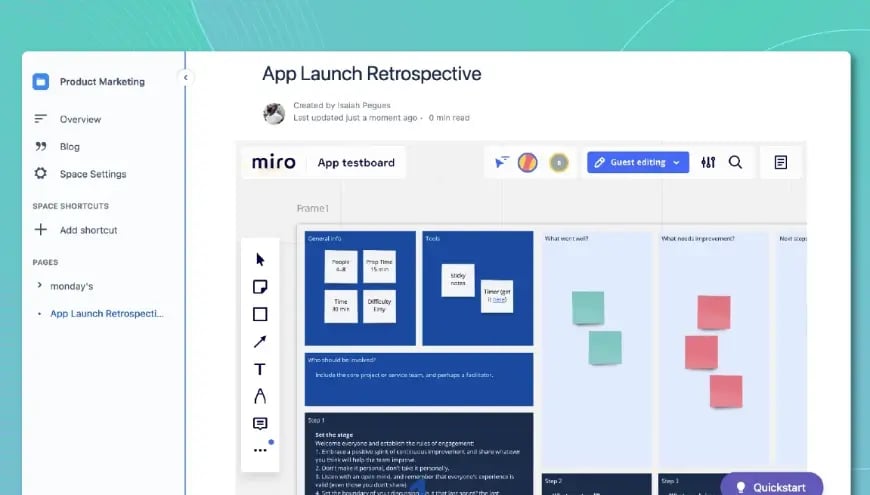 Extend Miro Boards to Confluence Users