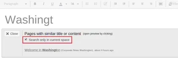 Restrict similar pages to the current space