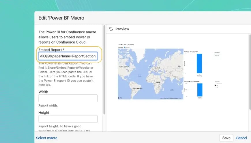 How to embed Power BI into Confluence