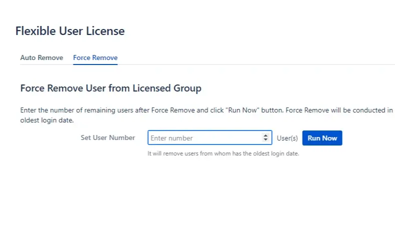 ​Adjust the number of licensed users