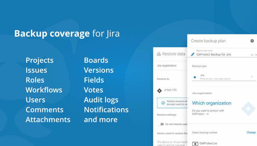 La solución definitiva para la copia de seguridad y recuperación ante desastres de Jira.