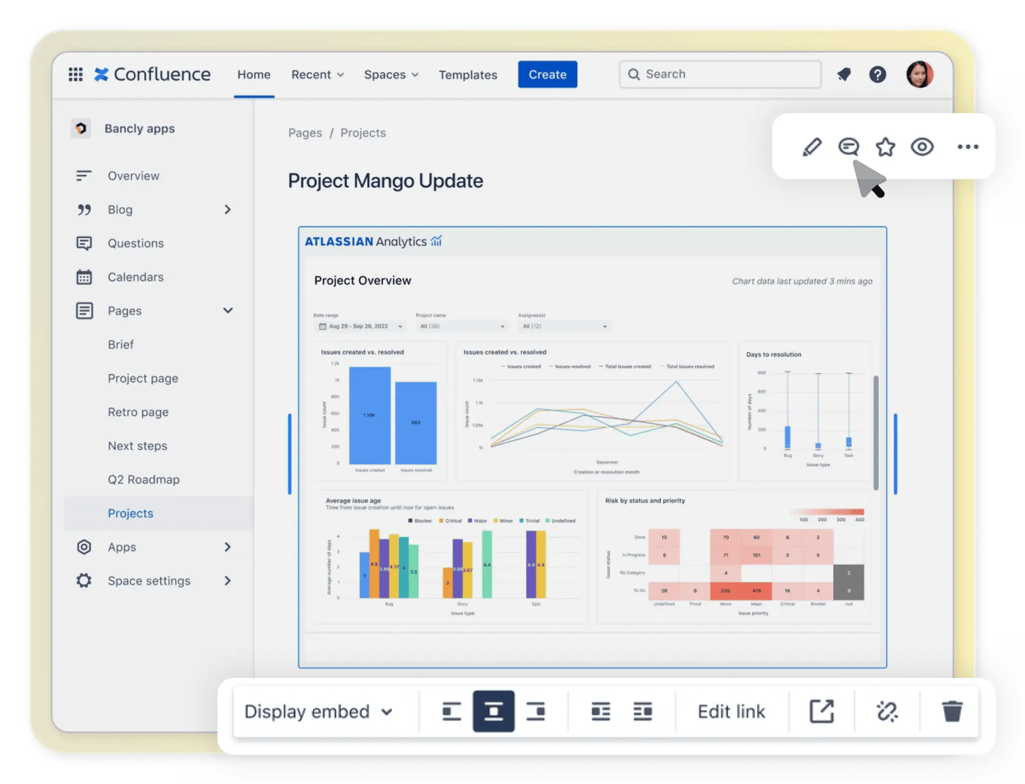 Atlassian Analytics - Comment and download