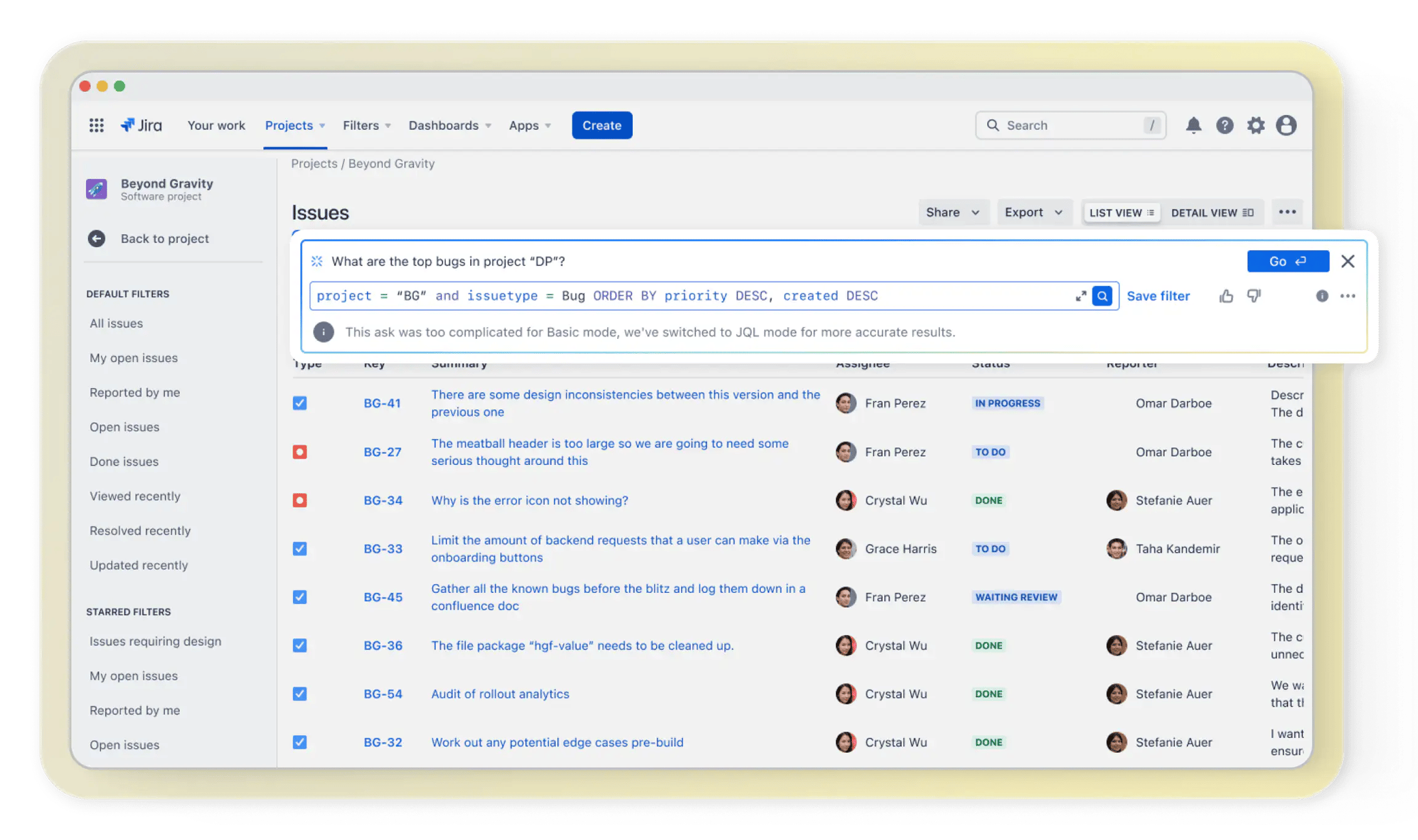 Atlassian Intelligence-Jira
