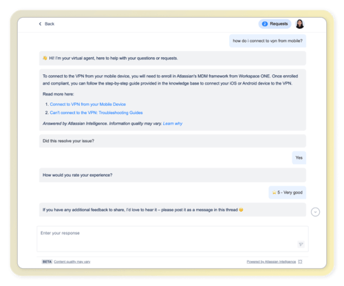 JSM - Automate request management with AI