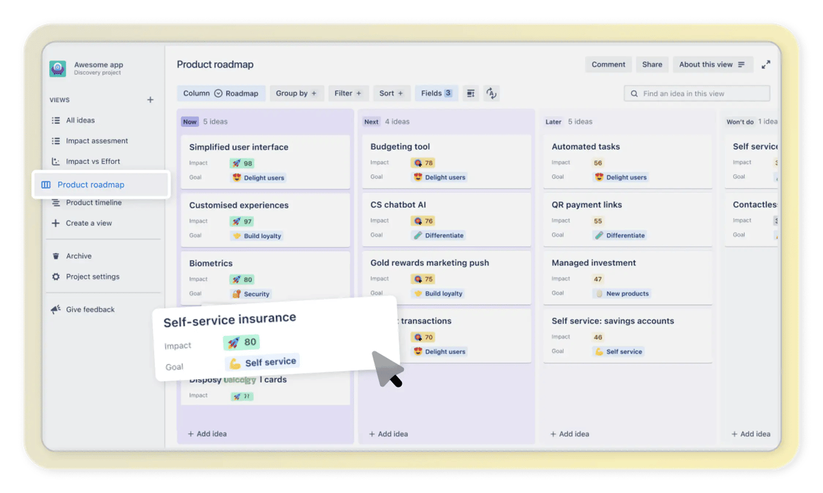 Performance screenshot