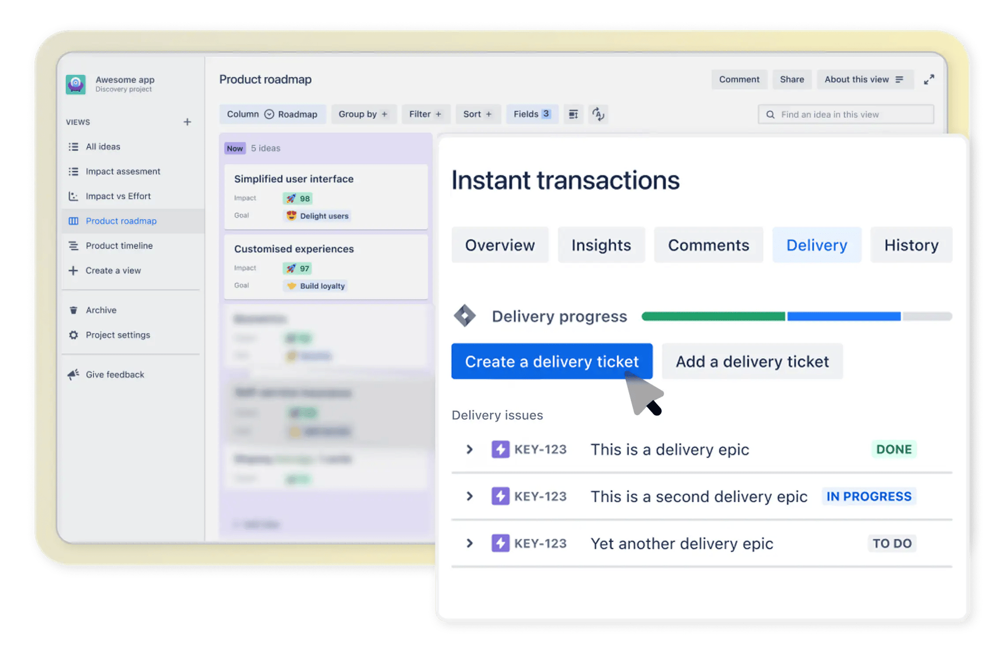 Jira Product Discovery - Connect