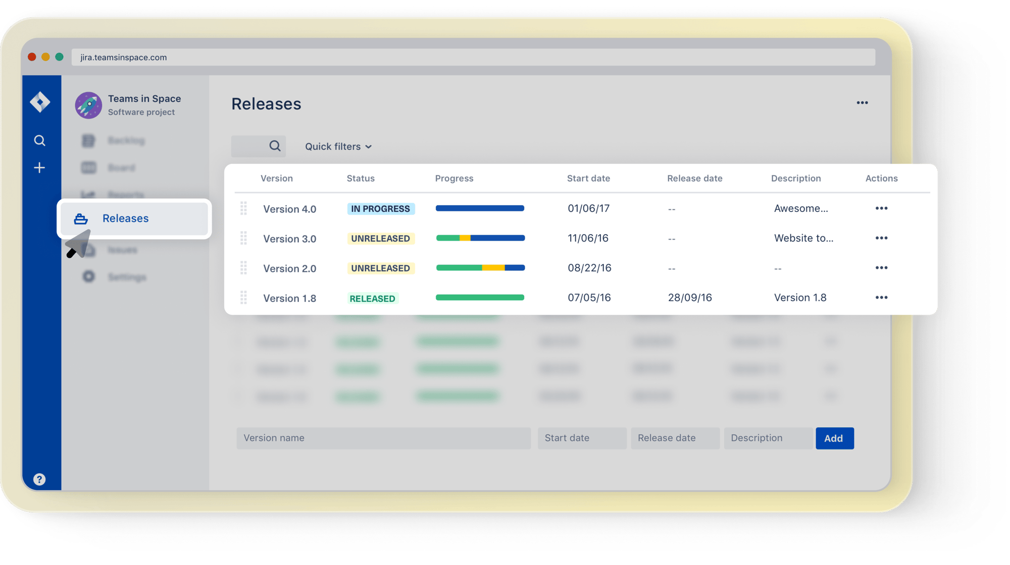 Jira Software - Release and report