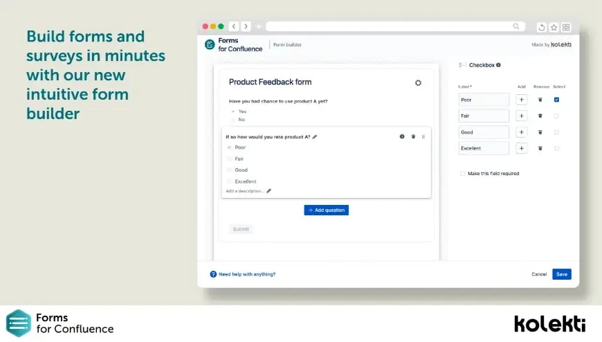 Build and manage your forms with ease