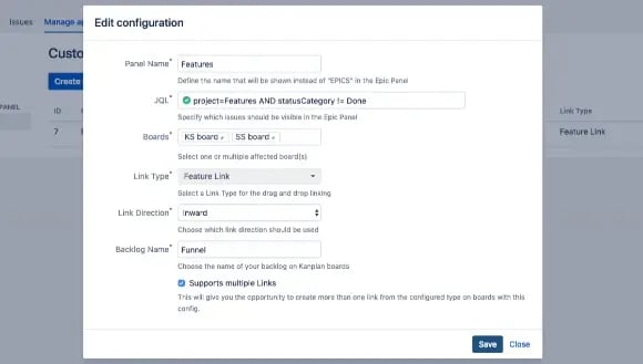 Configure quickly with JQL