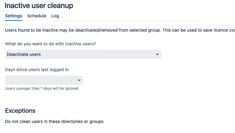 Reglas configurables de limpieza y desvinculación de usuarios