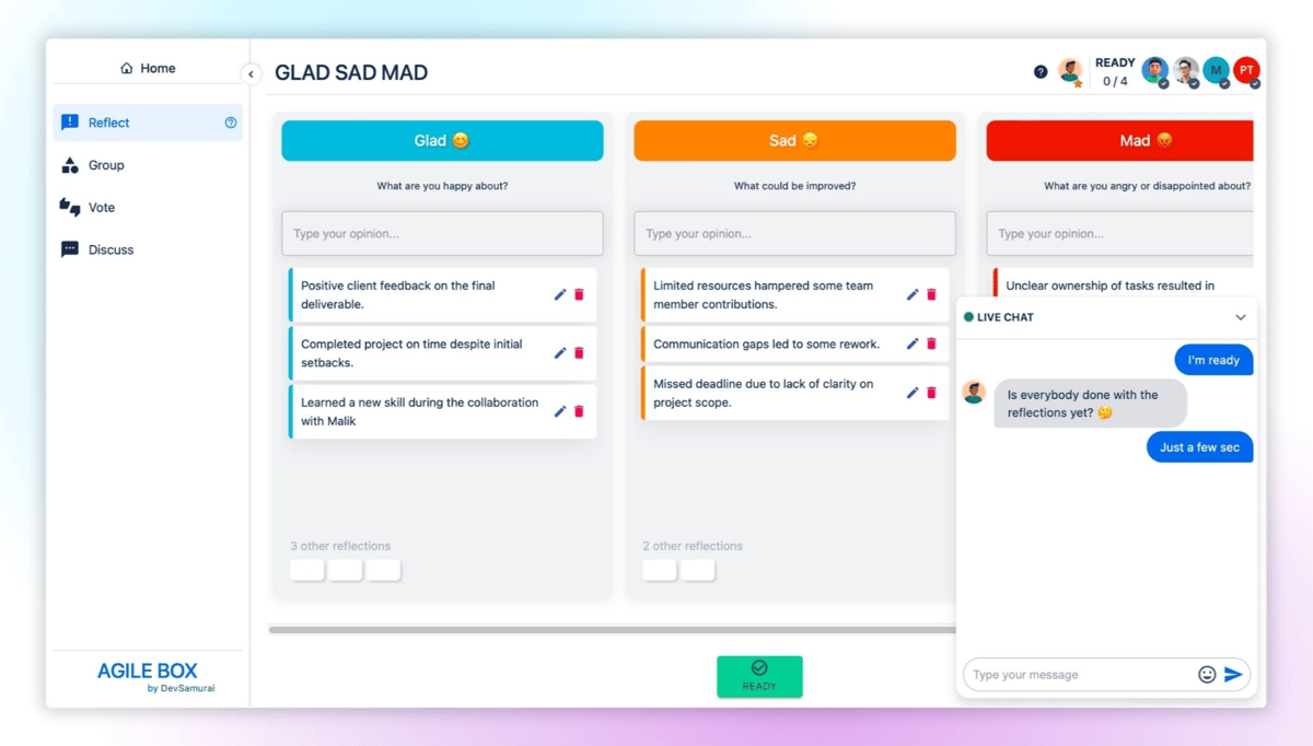 AgileBox - Sprint Retrospectives