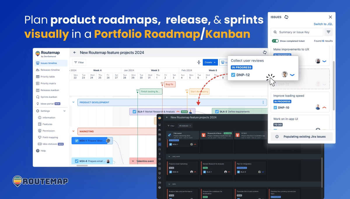 A Portfolio Roadmap with Agile Release Planning