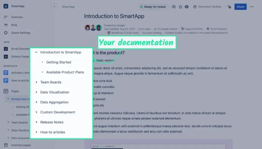 Obtenga su documentación de una sola fuente en Confluence