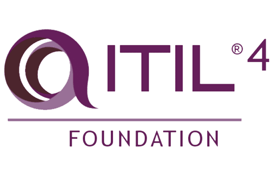 Official ITIL 4 Foundation certification logo for Jira Service Management consulting