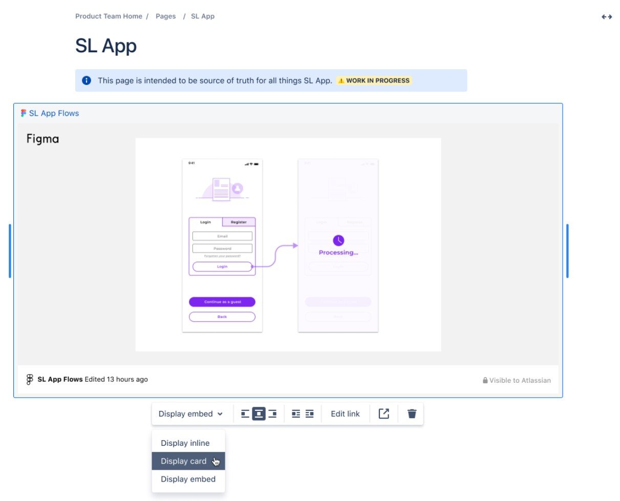 smart figma link in confluence