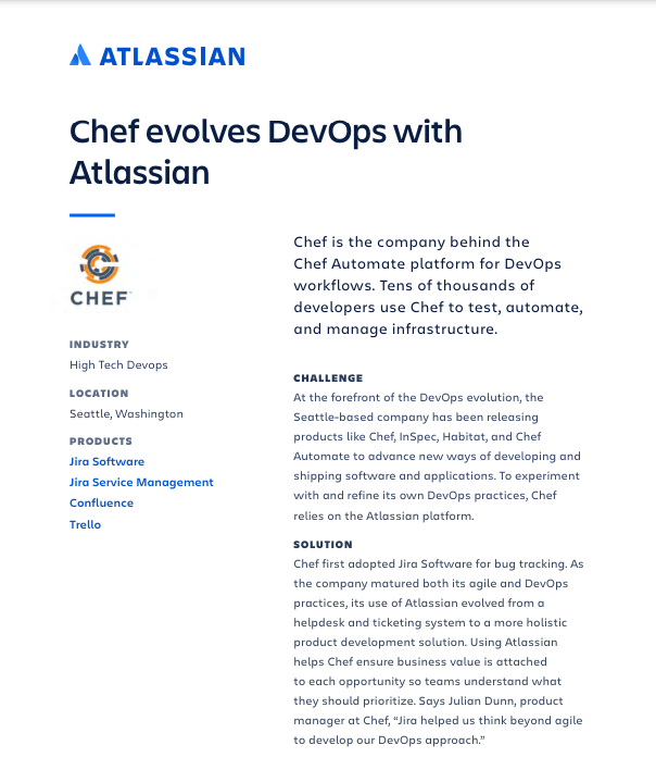 Chef evolves DevOps with Atlassian
